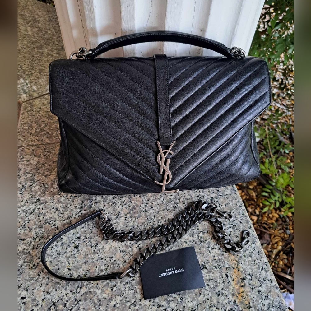 ** SOLD** Saint Laurent Large Monogram Matelassé College Bags